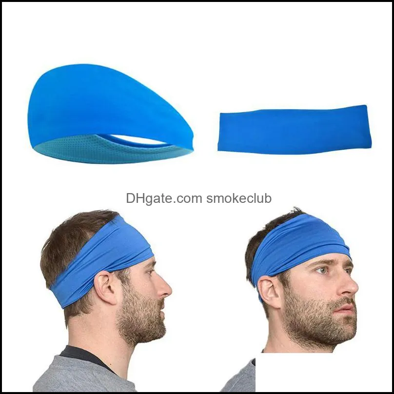 Sweatband Men Cycling Accessory Exercise Moisture High Elastic Workout Sweat Headband Wicking Stretch Running Yoga Sports Safety