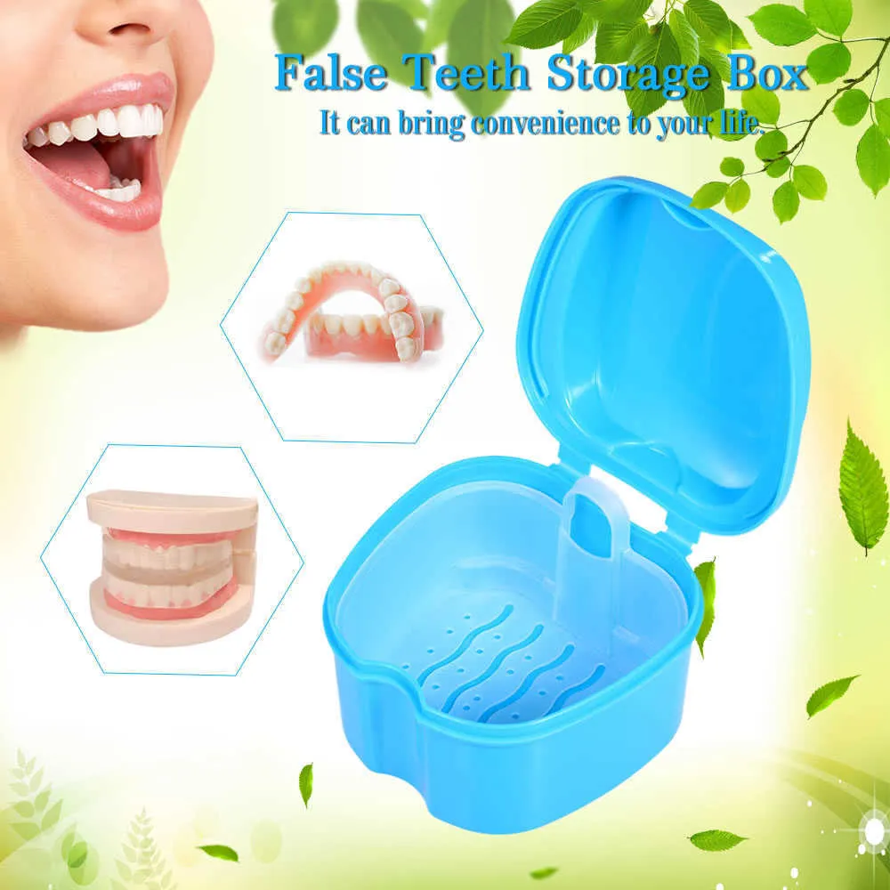 Boîte de bain pour prothèses dentaires boîte de rangement pour fausses dents dentaires conteneur de nettoyage panier de rinçage support d'appareil organisateur de plateau