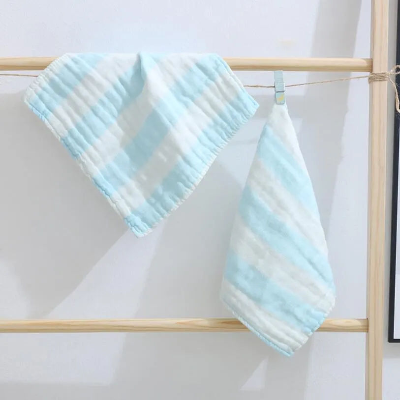 Baby Burp Cloths Nursing Towel 6 Layers Cotton Gauze Square Towels Baby Plain Saliva Towel Infant Face Towel Handkerchief 30*30CM ZYY768