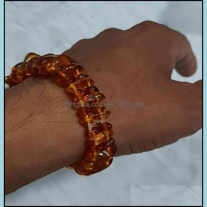 Top quality baltic amber round beads bracelet for necklace jewelry making