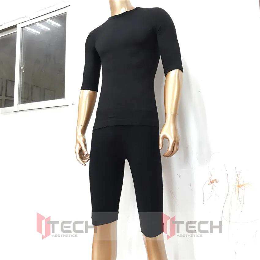 costume de sous-vêtement d'entraînement ems pour ems ab trainer tens et ems machine 47% lyocell 44% polyamide 9% élasthanne