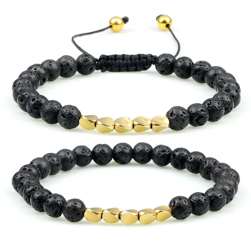 Handmade Copper Mens Beaded Bracelets Tibetan Stone Bracelet