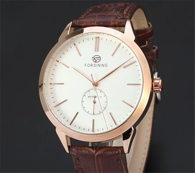 Top Sell ForsiNing Fashion Men Watchs Mens Mechanical Watch Automaitc Wrist Watch pour l'homme For06