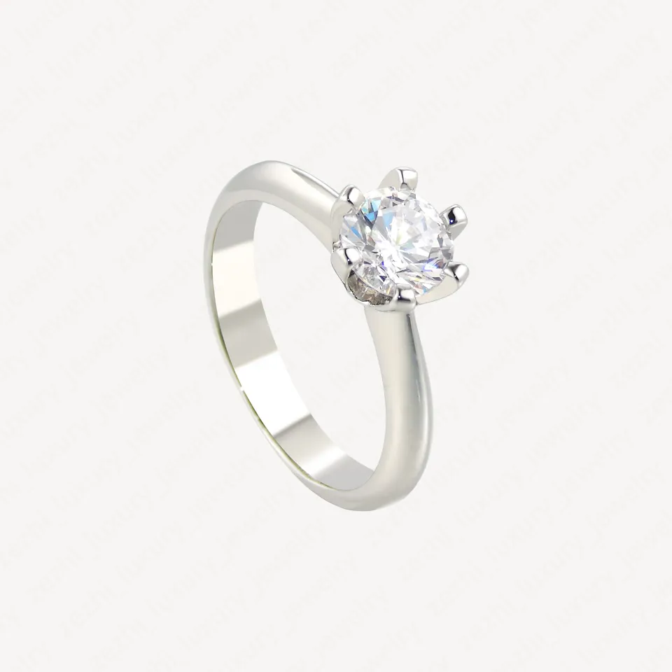 2021 Never Fade Classic 18k Plaqué Or Blanc Titane Acier Anneaux De Mariage Bague D'amour De Diamant Pour Les Amateurs De Bijoux Accessoires Avec Des Pochettes De Bijoux En Gros