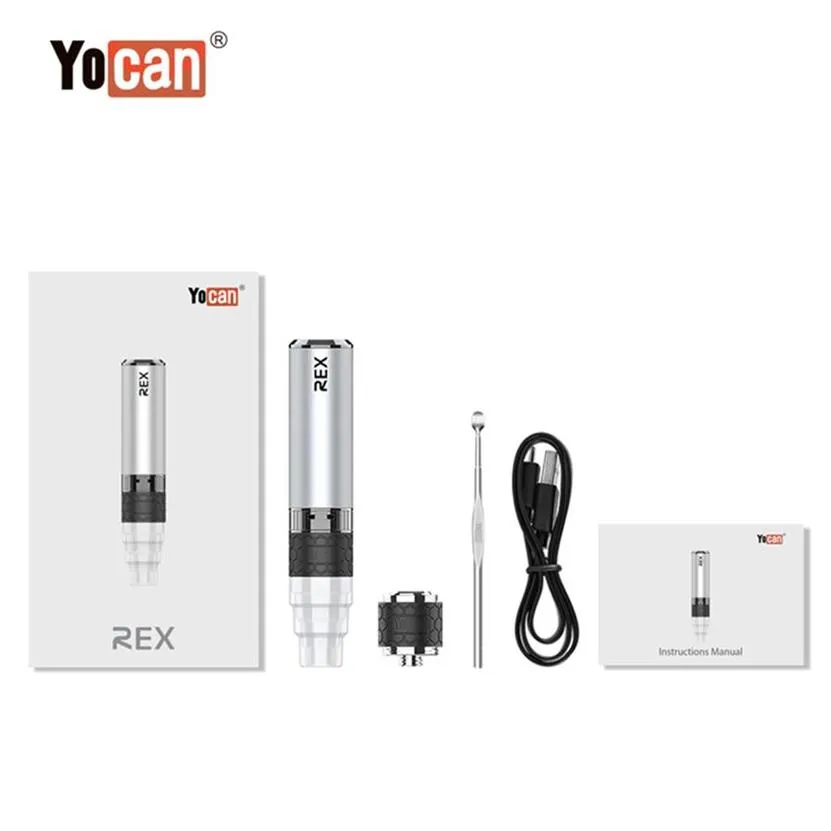 YOCAN REX Taşınabilir Canlı DAB Seti 1400 mAh Pil Konsantresi Herb Elektrikli Dab Teçhizat Balmumu Vaping Cihazı Ücretsiz Freighta08 A20
