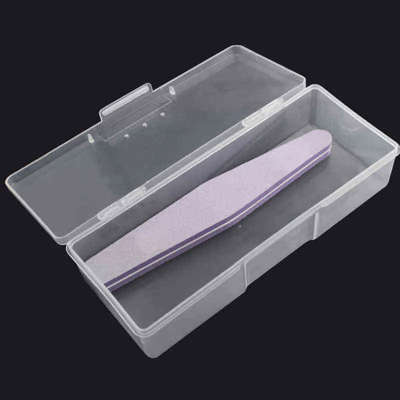 1 шт. Nails Dot Drawing Pen Буфер шлифовальный файл хранения коробки пластиковый прозрачный маникюрный инструмент специальный