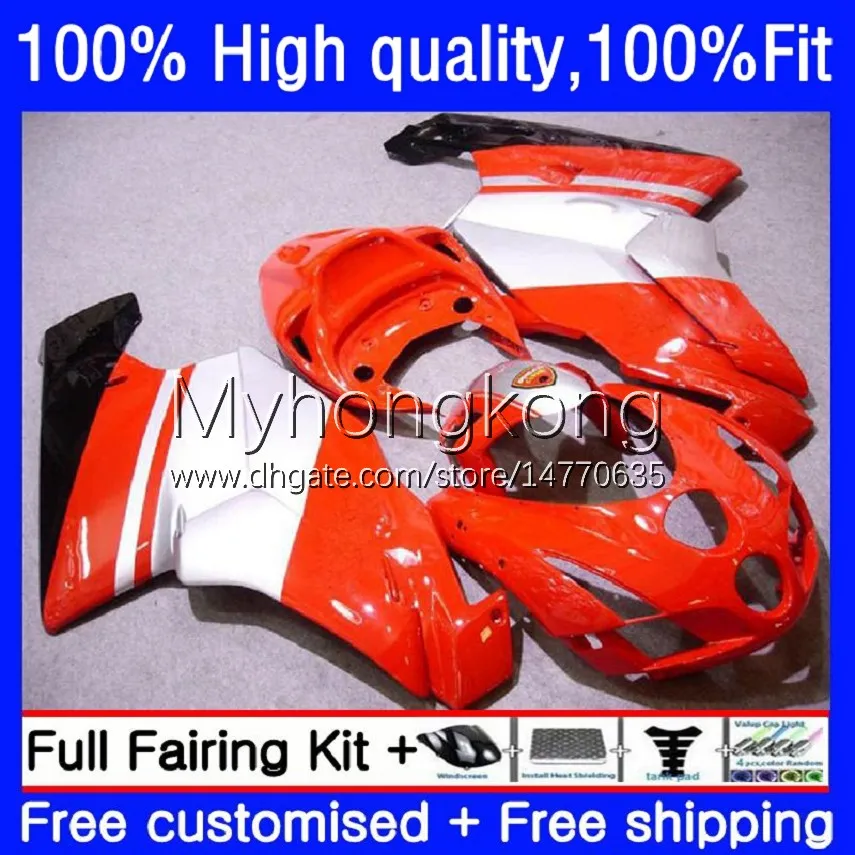 Ducati 749s 999S 2003-2006 7499 749 999 03 05 05 06 Bodywork 15no.50 749R 999R 03-06 749 999 S R 화이트 레드 블크 New 2003 2004 2005 2006 OEM 페어링 키트