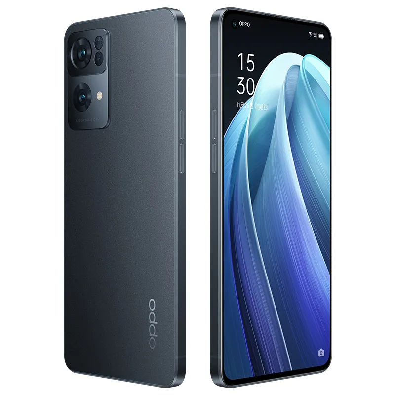 Téléphone portable d'origine OPPO Reno 7 Pro 5G 8 Go de RAM 256 Go de ROM Octa Core 50.0MP NFC MTK Dimensity 1200 MAX Android 6.55" AMOLED Plein écran ID d'empreintes digitales Visage Smart Phone