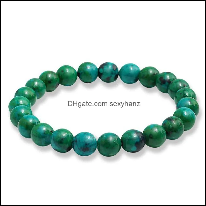 Tiger Eye Natural Lava Stone Chakra Yoga Beads Bracelets For Women Men Power Charm Bracelet Fashion Jewelry Accessories Beaded,