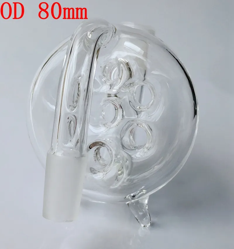 Hookah Ash Catcher Holes Perc 14mm och 18mm Joint Adapter Percolator Reclaimer för glas Bongs DAB Rig Rökning Tillbehör