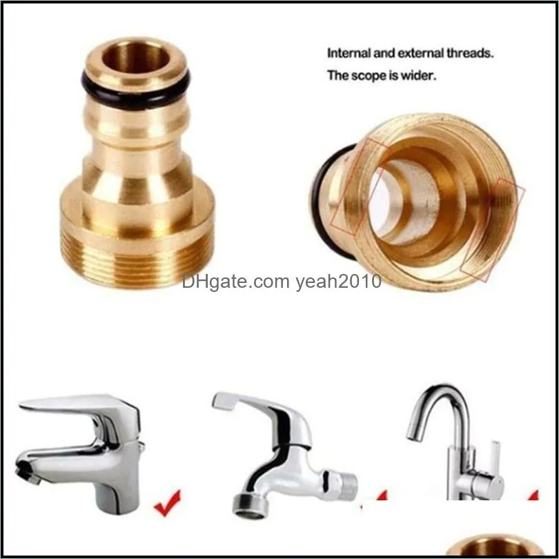 Washing Machine Copper Connection Water Conversion Interface Accessories All-Copper Basin Car Wash Pipe Watering Equipments