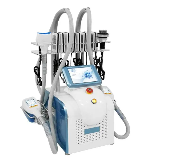 Yeni PowerFu Cryolipolysis ile 3CRYO KULAKLIKLARI Yeni Yağ Dondurulması Makinesi 40K Kavitasyon Lazer Pad Güzellik Makinesi ile Hızlı