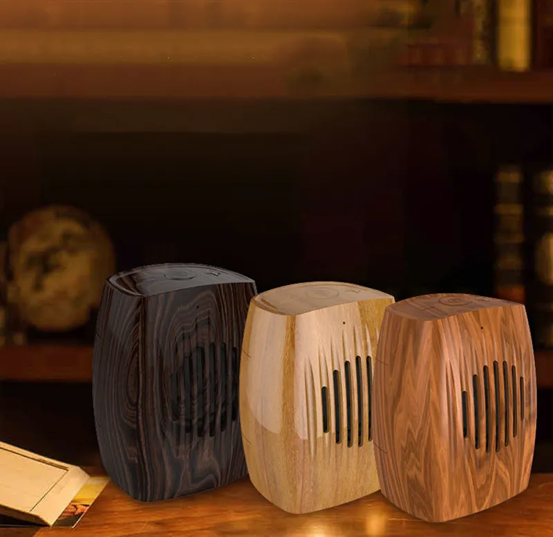 Wood grain bluetooth speakers retro nostalgic subwoofer wireless mini desktop computer small speaker