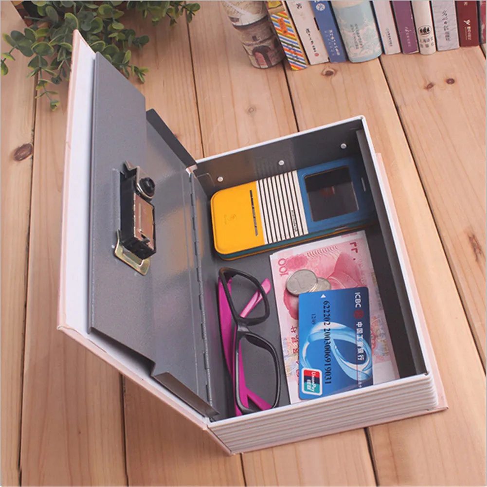 New Hot Home Storage Safe Box Piggy Bank Secret Book Dictionary Bank Money Cash Jewellery Hidden Secret Security Locker Box 210315