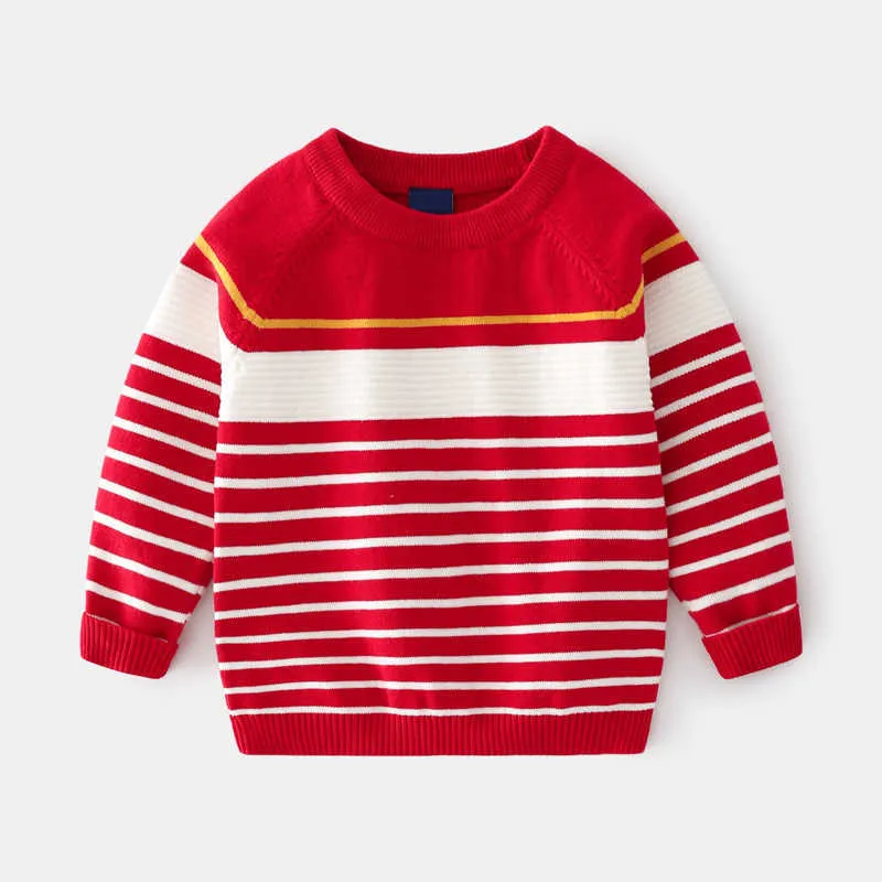 BEKE MATA Striped Cotton Knitted cashmere sweater for Baby BEKE MATA Striped Cotton Knitted cashmere sweater for Baby