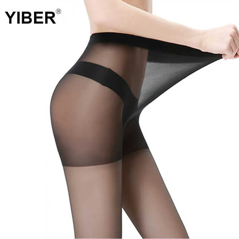 VIP Link Super Élastique Magique Bas Collants Nylon Collants Anti-Crochet Sexy Skinny Culotte Strechy Sous-Vêtements Collants X0521