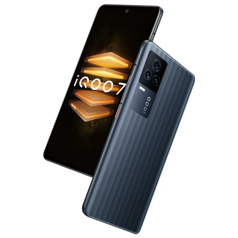 Téléphone portable d'origine Vivo IQOO 7 5G 12 Go de RAM 256 Go de ROM Snapdragon 888 48MP AR NFC OTG 4000mAh Android 6.62 "AMOLED plein écran empreinte digitale ID visage réveil téléphone portable intelligent