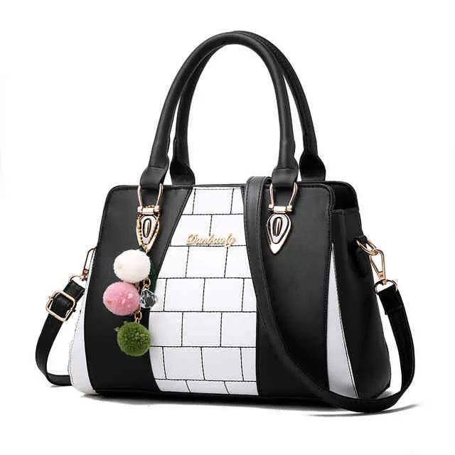 2021 New Arrival Dign Contrast Color Pu Leather Ladi Torebki Ramię Wholale Women Hand Bagsyh0a