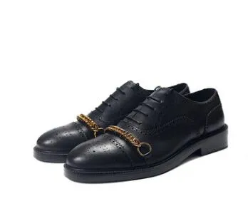 Handmade Leather Brogue Oxfords: Stylish Mens Dress Shoes  display picture 1