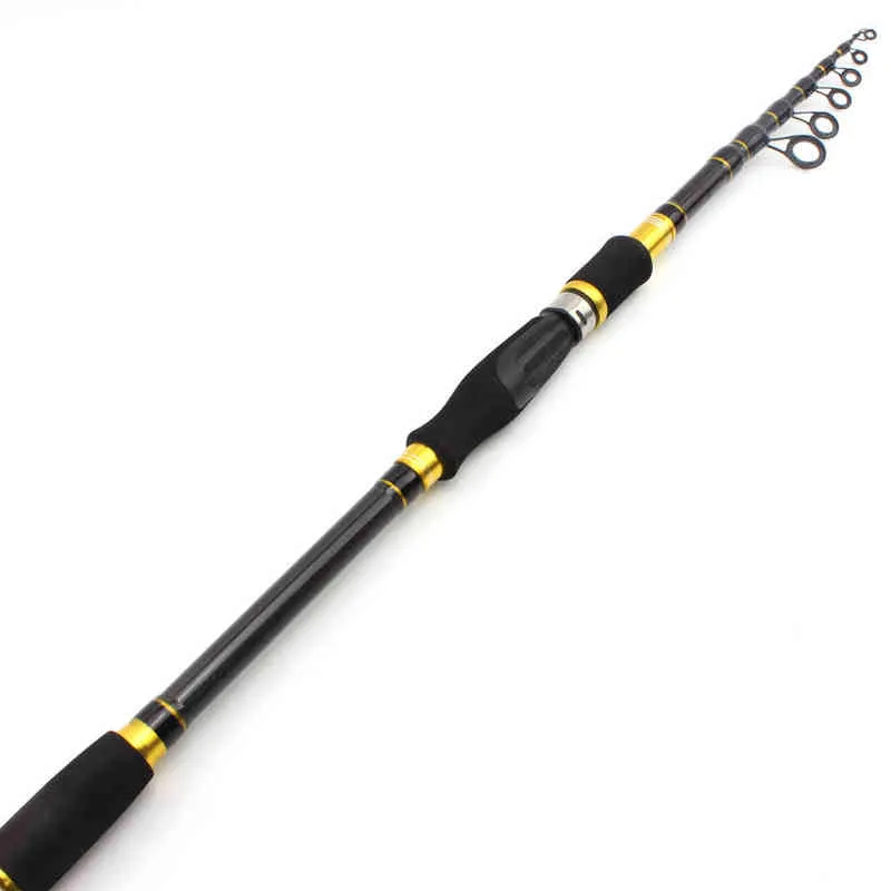 Portable Telescopic Unbreakable Fishing Rod Carbon M Power Lure 7g