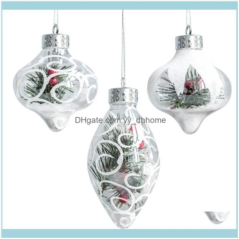 5 Sizes Christmas Balls Ornaments Santa Claus Clear Plastic Christmas Balls Decorations For Tree for New Year Party1