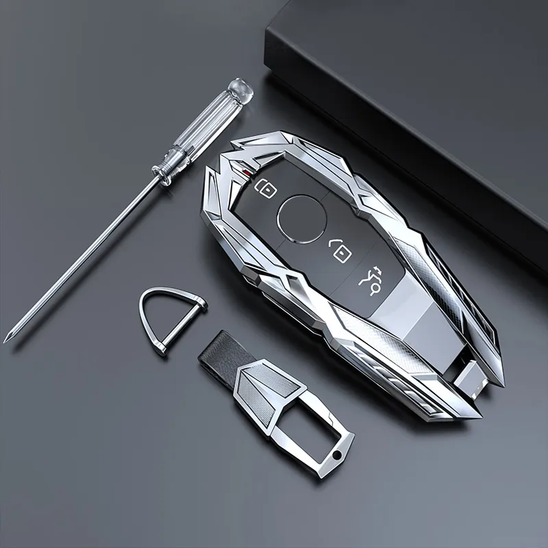Car Key Case Cover Chain For Mercedes Benz E C S Class GLC W203 W210 E43 W213 E300 E400 E200 W204 W212 W176 CLA GLA car Accessorie205k