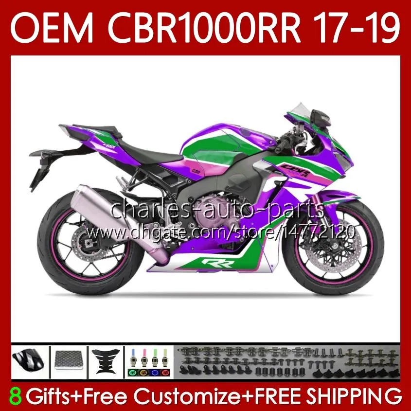 Кузов + бак для Honda OEM CBR1000 CBR 1000 RR CC Light Purple 2017 2018 2019 Body 75NO.113 CBR1000CC CBR 1000RR 1000CC 17-19 CBR1000RR 17 18 19