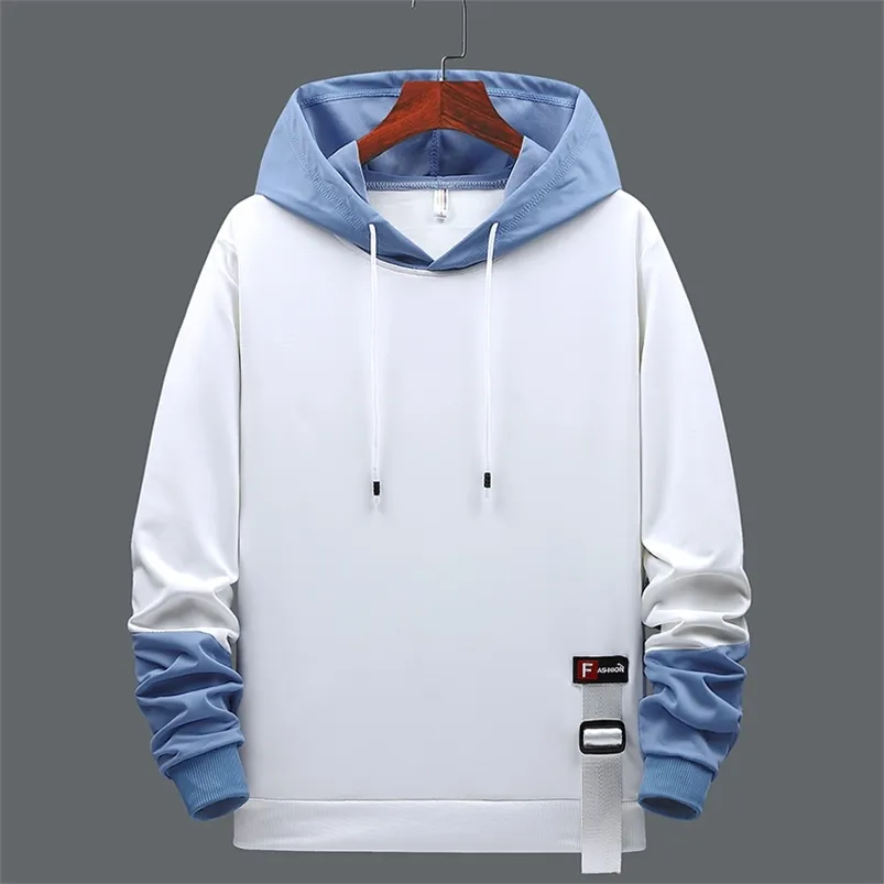 Men's Spring and Summer Hoodies Casual Men's Sports Hoodies Trendy Men's Loose V-Neck Student Jacket Pullover Hooded Teenagers 210728