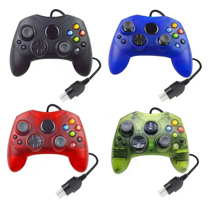 Wired Xbox Controller Gamepad Dokładne kciuk Gamepads Joystick Sterowniki dla Microsoft X-Box Console z polem detalicznym