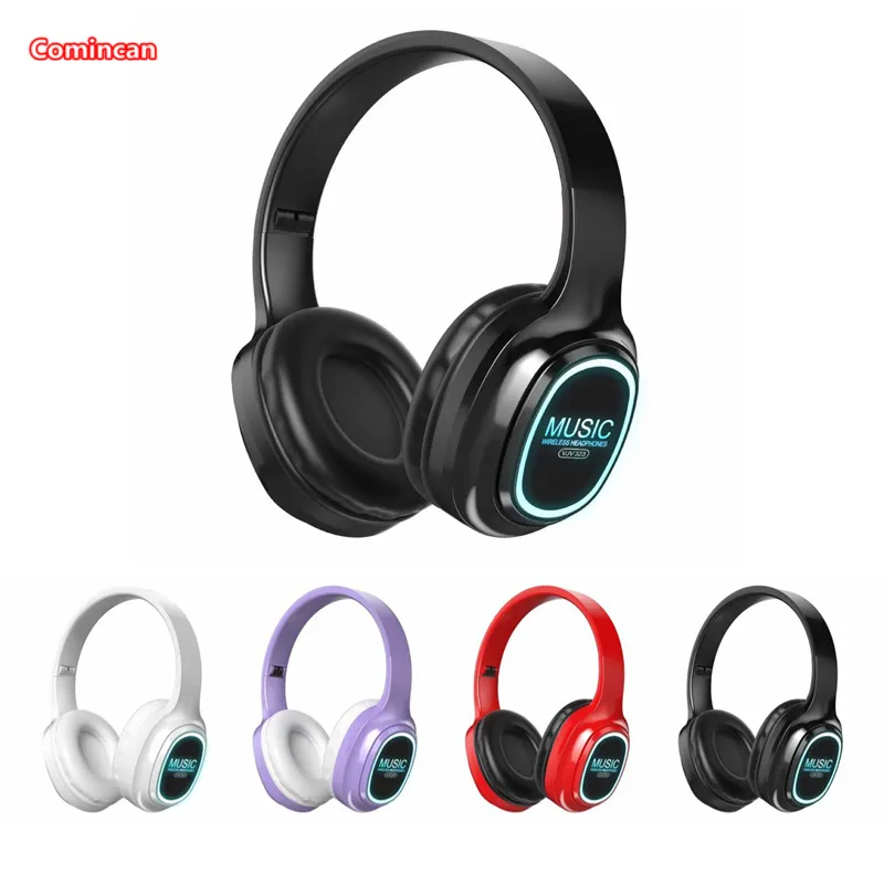 Trådlösa hörlurar Bluetooth hörlurar 5.0 Fällbar headset Sport Hörlurar Gaming Phone Fone Bluetooth Earputs VJ323