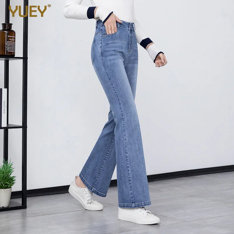 Ankle length boot cut jeans on sale