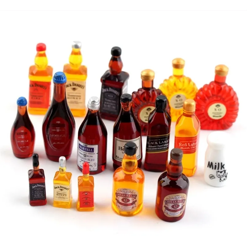 Odoria 1/12 Scale Miniature Milk Bottles - 10 Piece Dollhouse Accessory Set For Tiny Kitchen Decor - View #9