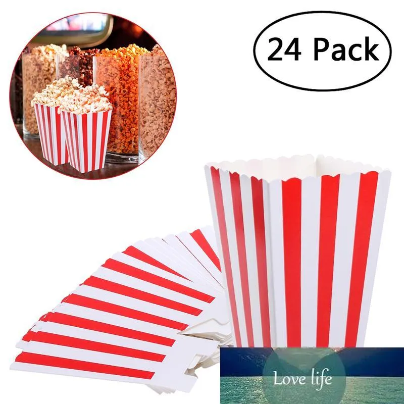 Yoosso Pack Of 100 Popcorn Bags, 11.5 X 7 X 5 Cm Popcorn Bags, Small Popcorn Boxes, Red White Snack Bags, Sweets, Party Bags For Film Night, Cinema, Retro, Children's Birthday, Wedding - View #7