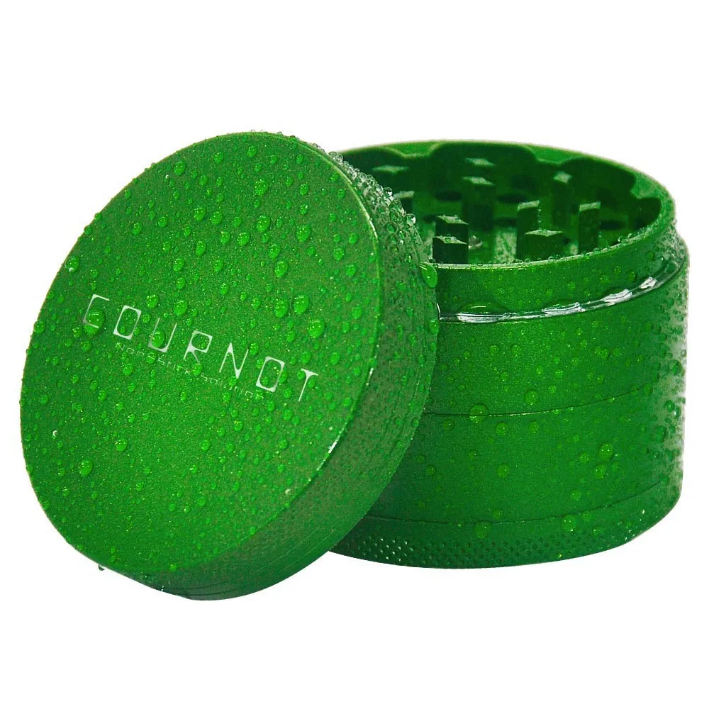 Cournot 알루미늄 비 스틱 허브 그라인더 금속 63mm 4 레이어 허브 토바이카 흡연 그라인더 연기 액세서리 C0310