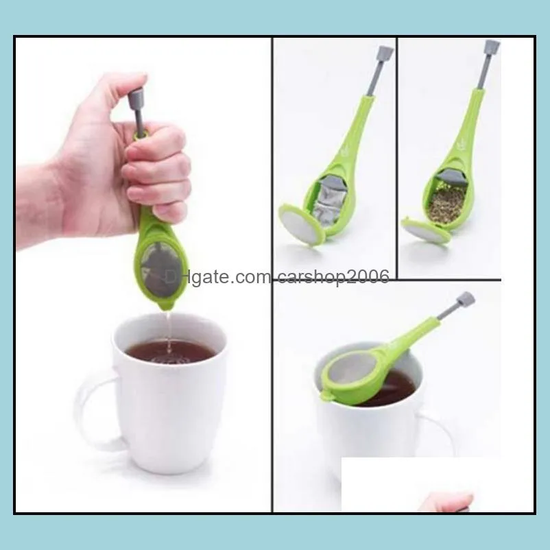 Total Tea Infuser Food Grade Silicone Infuser Make Tea Infuser filer Creative Stainless Steel Tea Strainers Free Shipping DH0331