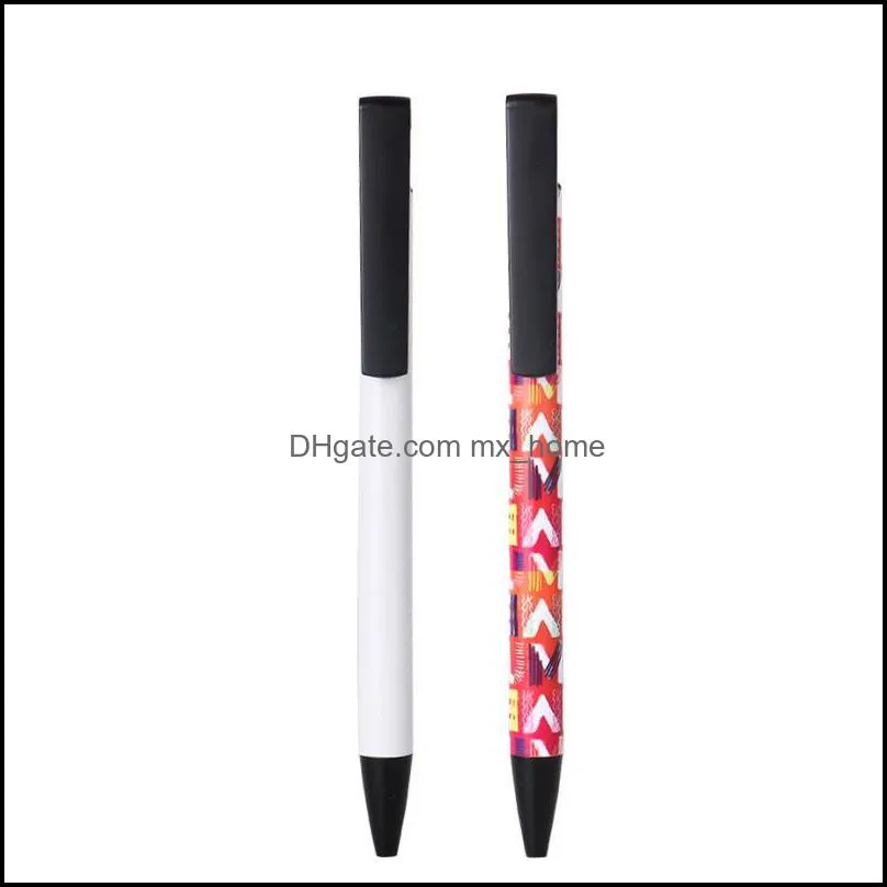 Blank Heat Transfer Pen Promotional Sublimation Customized Clip Black Ink Ballpoint Pens