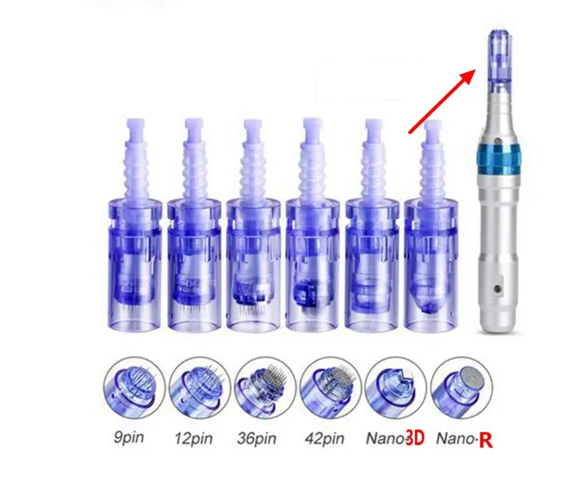 1/3/5/7/9/12/36/42 / NANO PIN Derma Pen Tips Oplaadbare Wireless Derma Dr. Pen Ultima A6 Naaldcartridge FDA