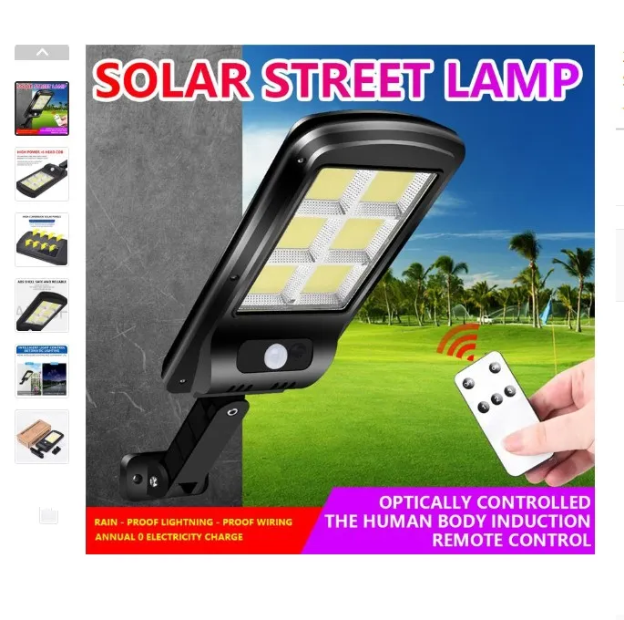 Nouvelle lumière solaire 3 Modes étanche IP65 LED lampe solaire PIR détecteur de mouvement LED lumière de jardin lampadaire extérieur