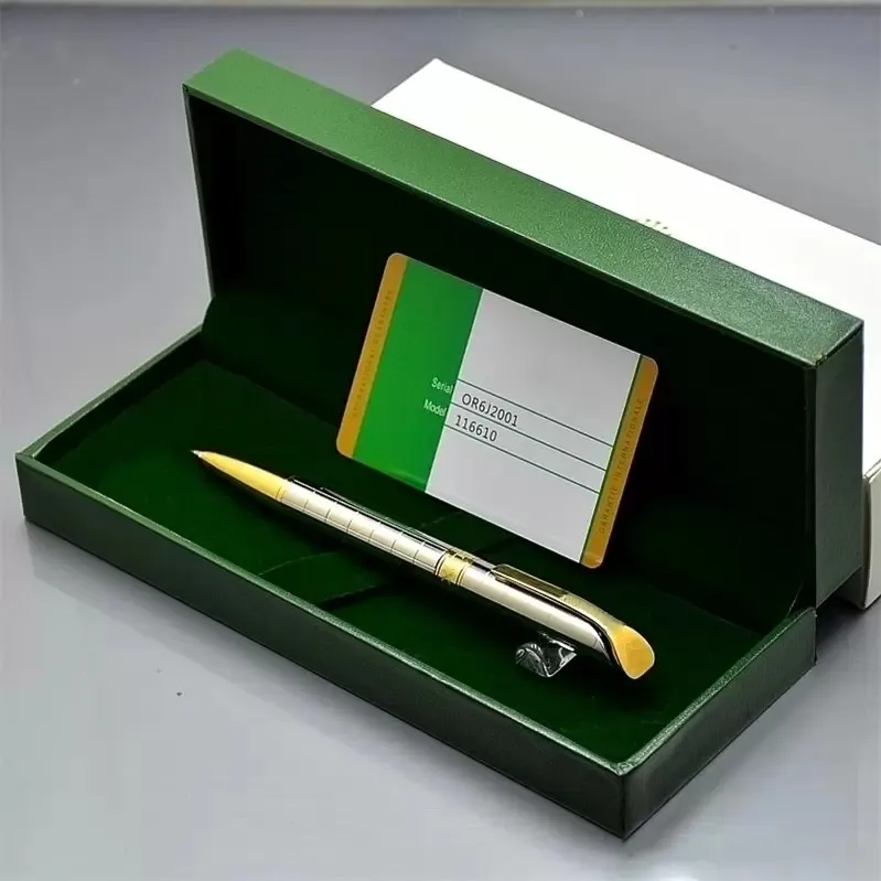 YAMALANG Bolígrafos de regalo de Navidad de lujo con tarjeta Rlx Branding Bolígrafo de metal Papelería útiles escolares de oficina con caja Packagi257H