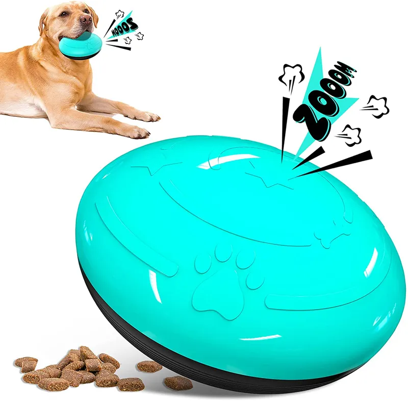 Squeaky Dog Toys Treat for Large Dogs Interactive Puzzle Game Pets Toying Durable Rubber Doggy Birthday Plaything Outdoor Treat-Dispensing Tough Toy Yellow Blue