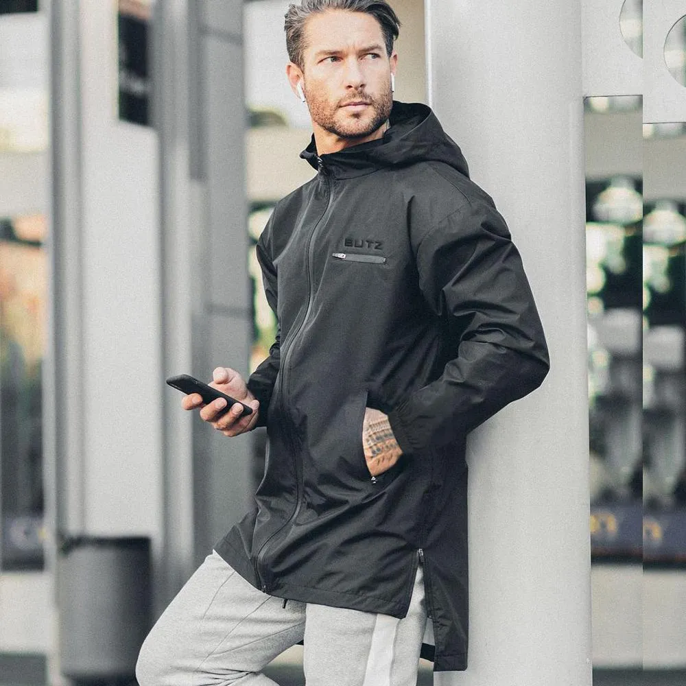 Casual Fashion Men's Windbreaker Autumn Winter Sports Hooded Coat Male Streetwear Outdoor Clothes