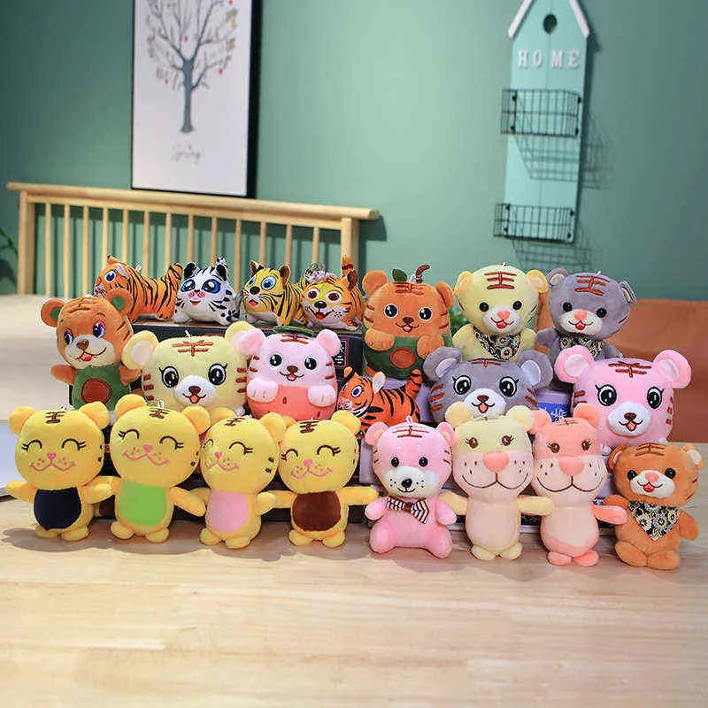 AIXINI Stuffed Tiger Keychain Room Decor Bay Window Setting For Kid Cute Kawaii Plush Keychain