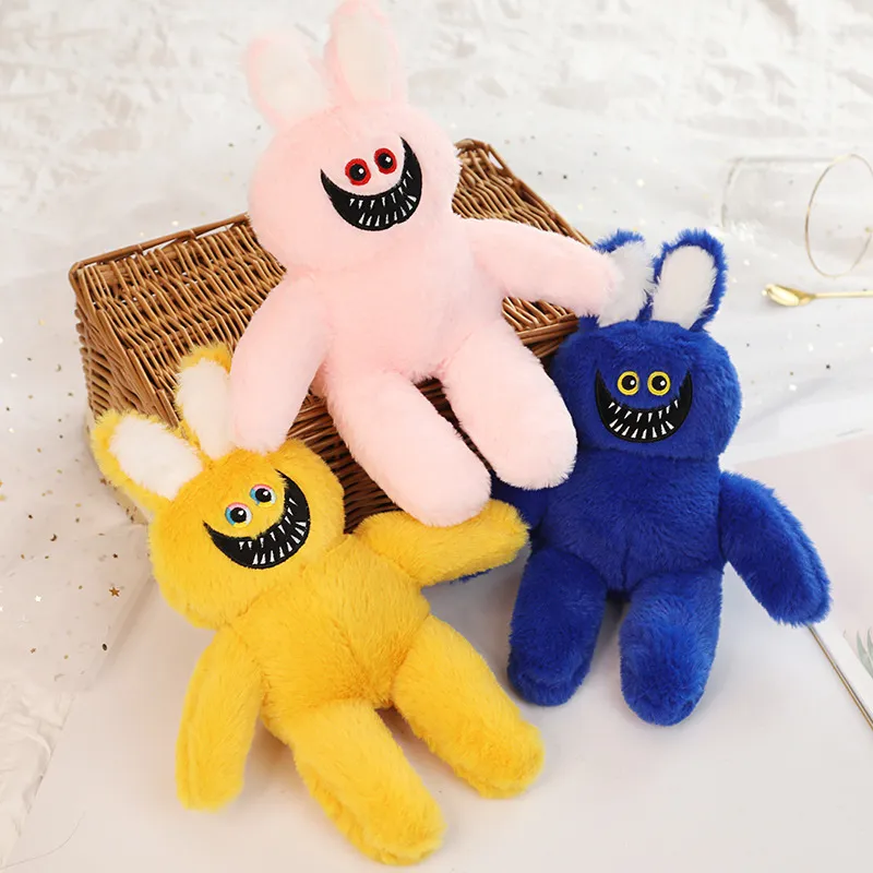30cm Party Bunny Fyllda leksaker för barn Påsk Cartoon Plush Monster Horror Stuff Doll Presenter för spelfläkt