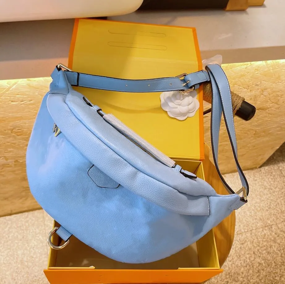 2021 Vente chaude en gros nouveaux sacs de taille de mode pu cuir marron fleur sacs à main femmes sac à main dame ceinture sac de poitrine hommes fanny pack portefeuille m44812