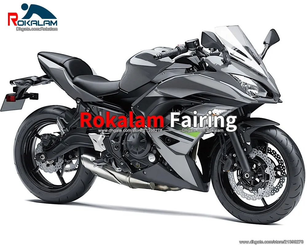 Body Kit för Kawasaki Ninja 650R ER 6F 2017 2018 2019 FAIRINGS ER-6F 17 18 19 ER6F 650 EX650 BODYWORKS FAIRINGS PUTSICT MOLDING