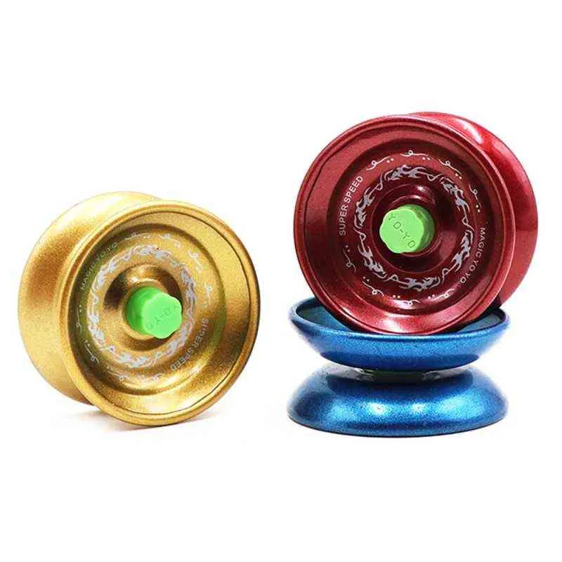 1 Set Alloy Yo Ball Toy met String Metal Responsive Yo-Yos Toy for Toddler Throw en Return Game Ball Coördinatie naar G1125