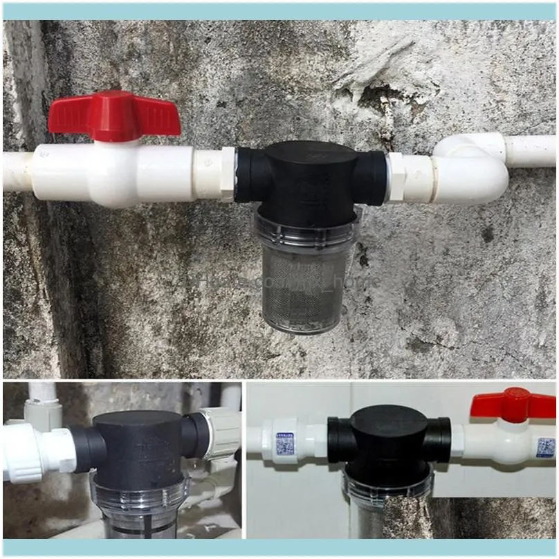 Watering Equipments G1/2 G3/4 Garden Filter Plastic Transparent Irrigation System Impurity Aquaculture Household 40/80 Mesh Water Pipe