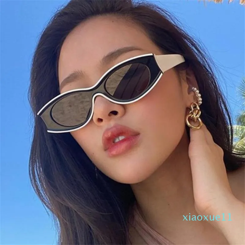 Luxury- Oval Sunglass Oval Sunmses Womens Shades Designer Retro Sun Sun Gafas para hombres Los mejores vendedores 2021