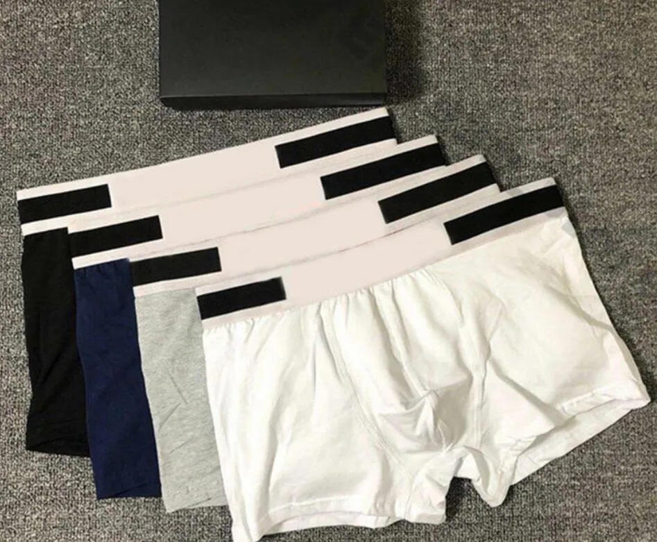 Mens Designers Underpants Sexy Classic Mens Boxer Casual Shorts Underwear Breathable Cotton Underwears 3pcs