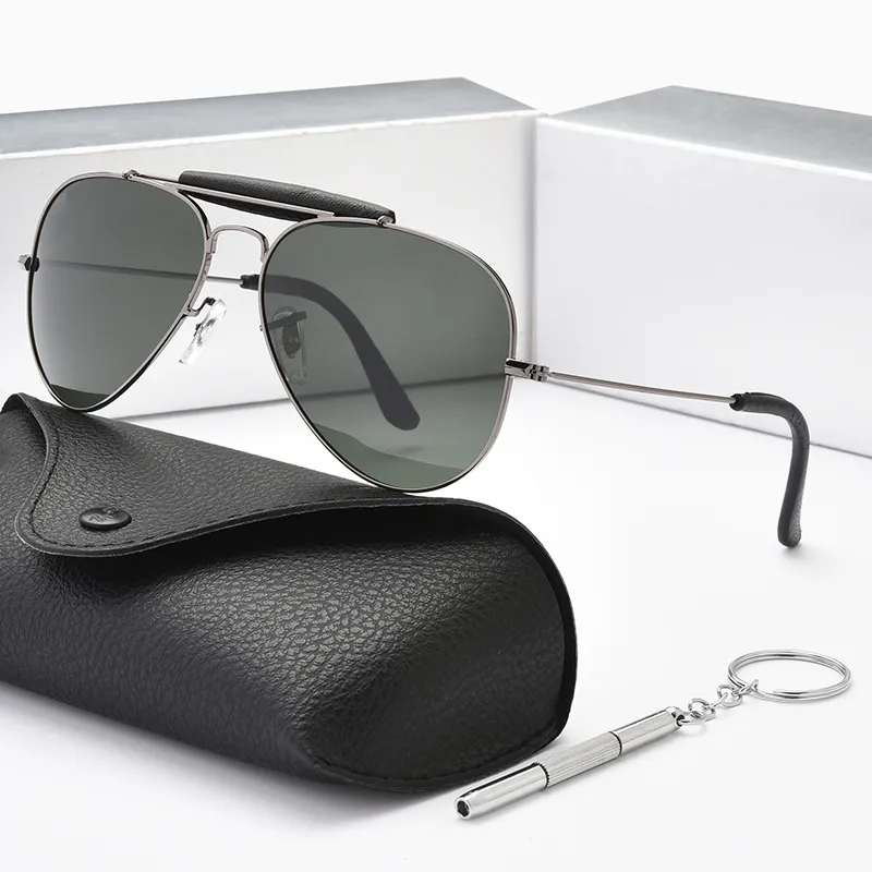 Stylish Vintage Classic OUTDOORSMAN CRAFT Leather Sunglasses by 2024 Brand